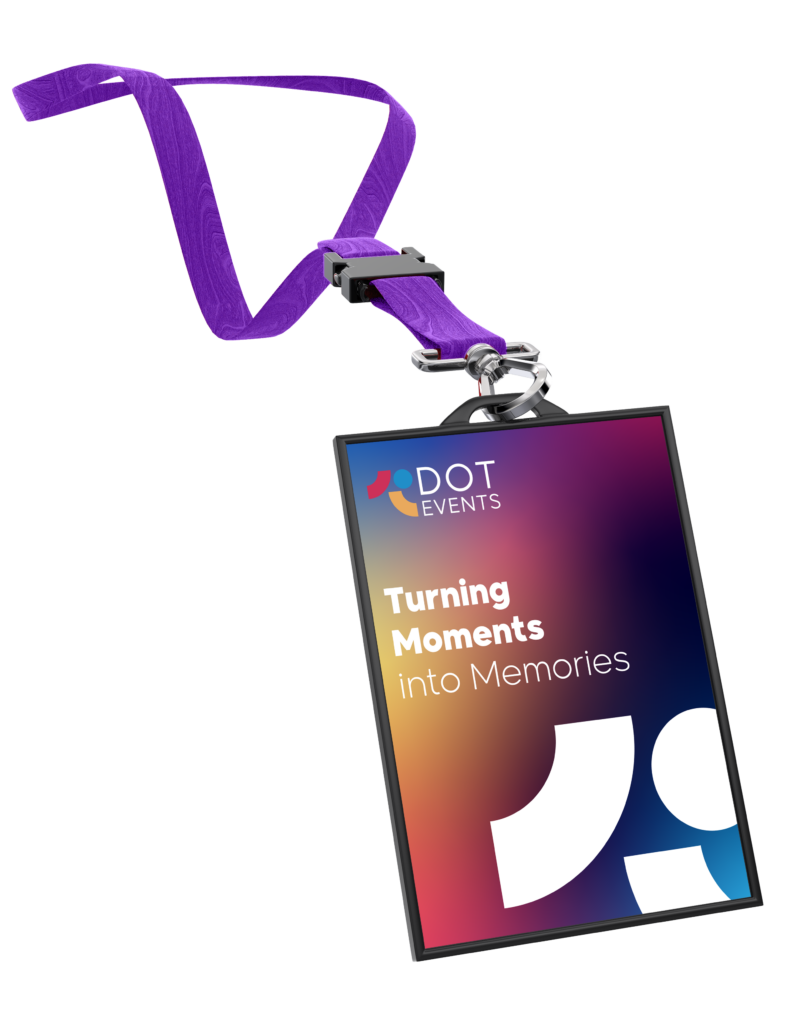 Corporate Event Management Services in Jordan badge design – Dot Events Jordan