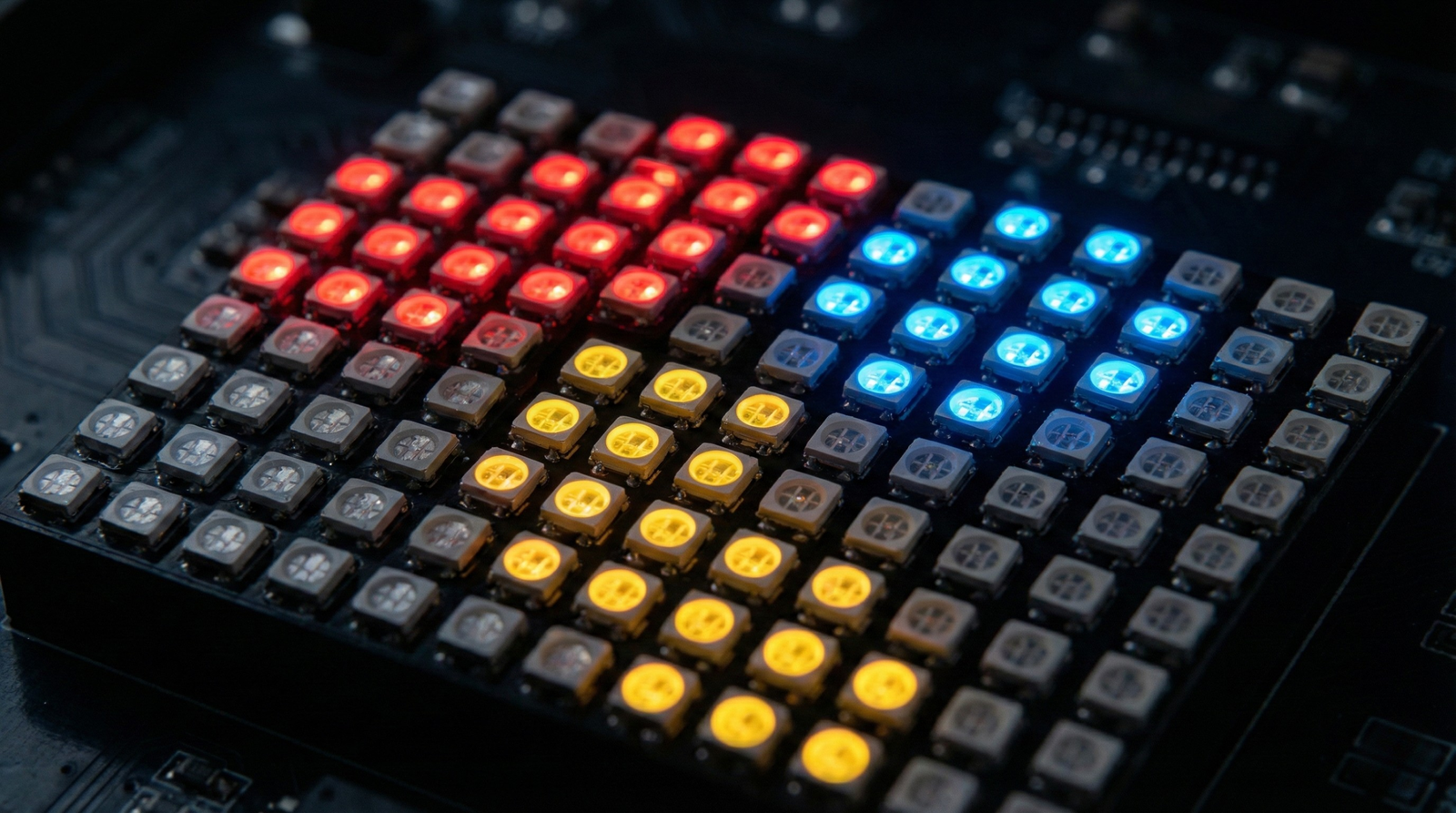 close-up of jordan lighting equipment and LED modules used for event lighting jordan