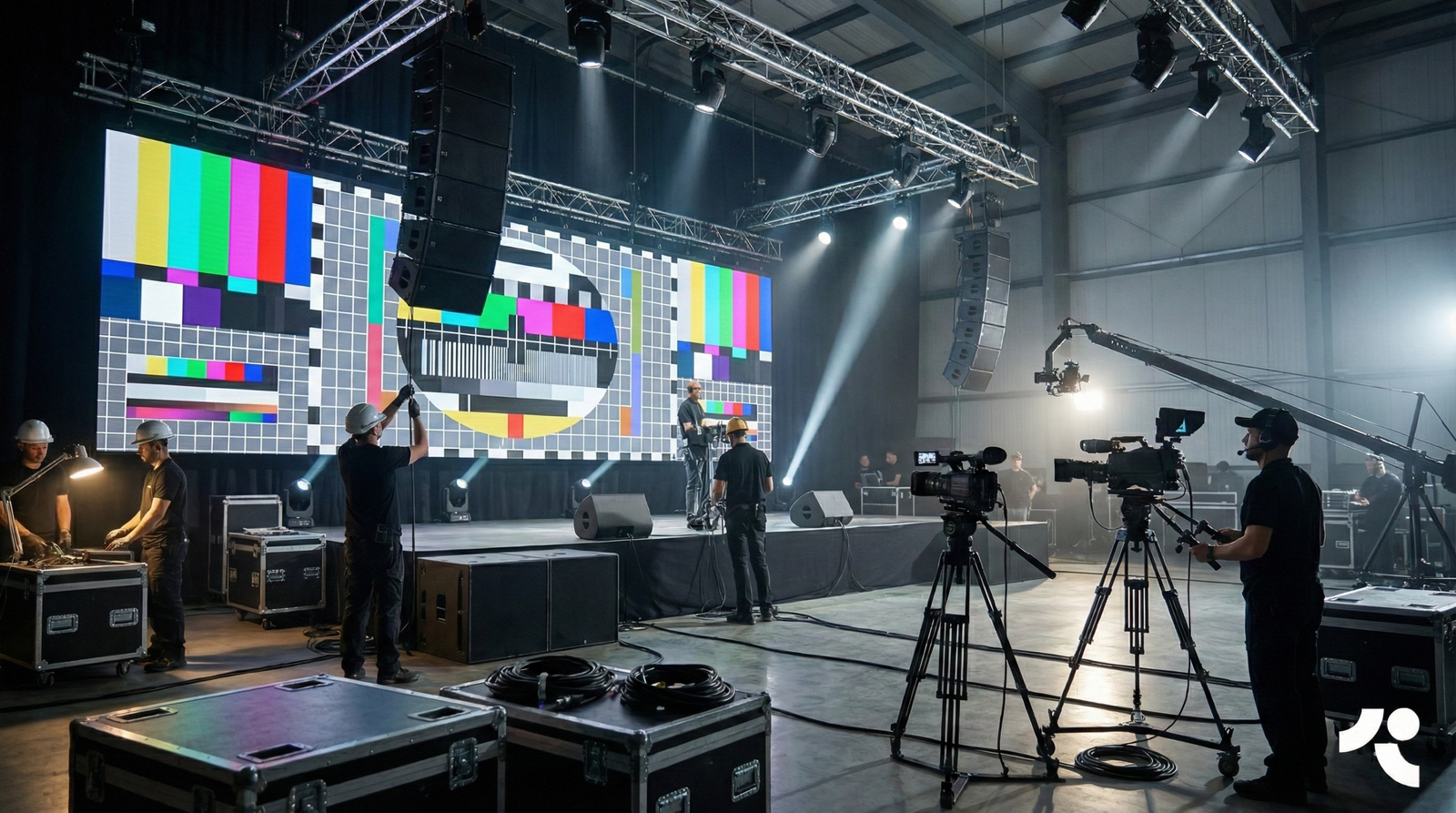 event production company in Jordan executing stage design, LED screens, lighting, and live technical control by Dot Event