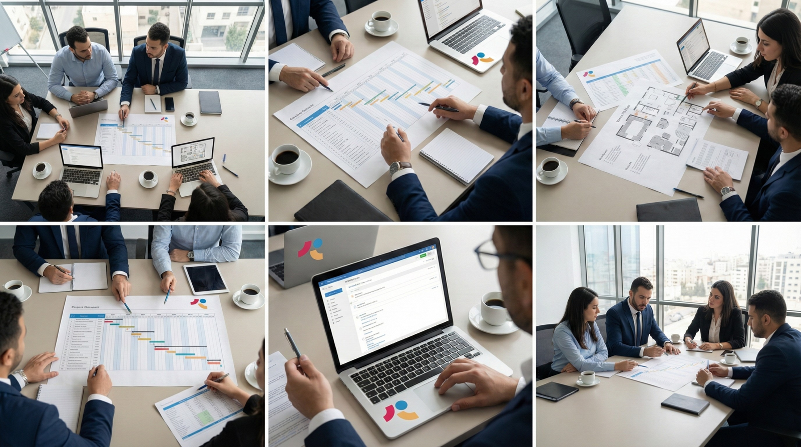 event planning process in Jordan showing schedules, timelines, and corporate coordination