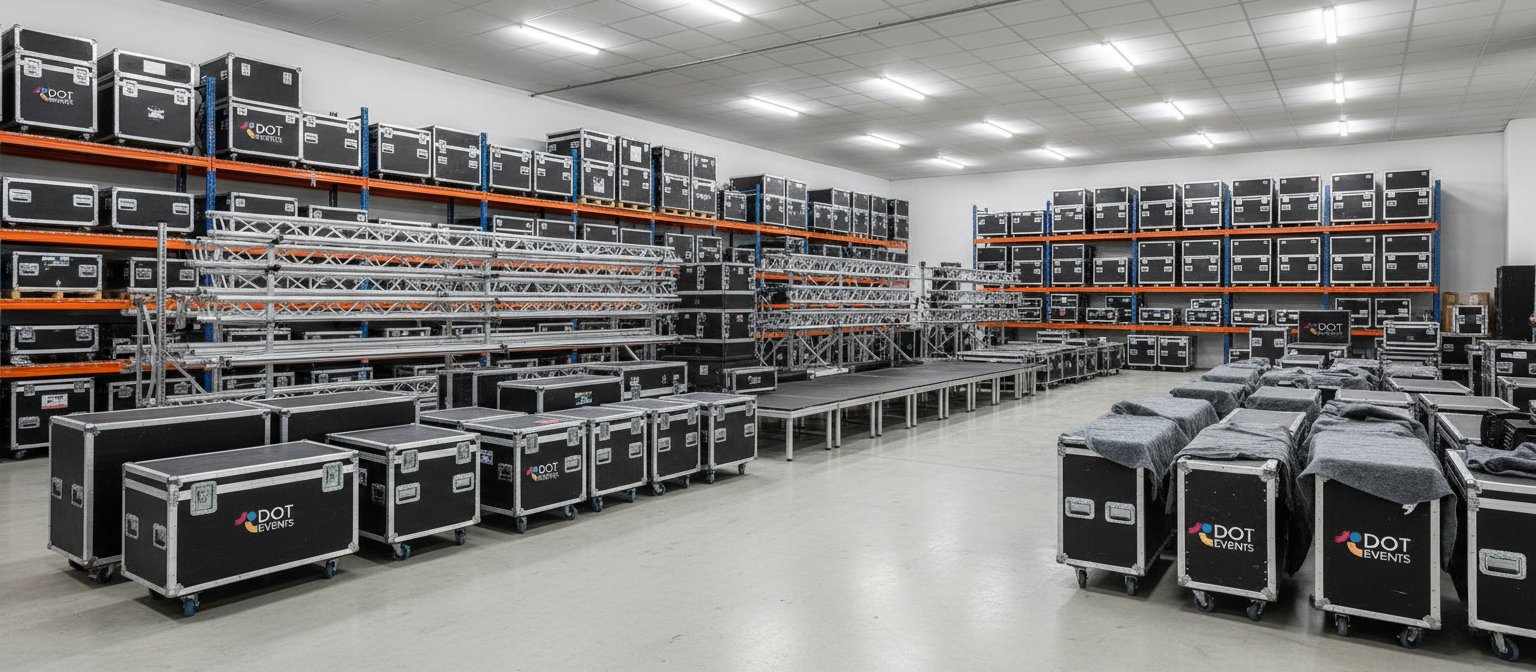 event rental in jordan backstage technical crew preparing stage and lighting equipment