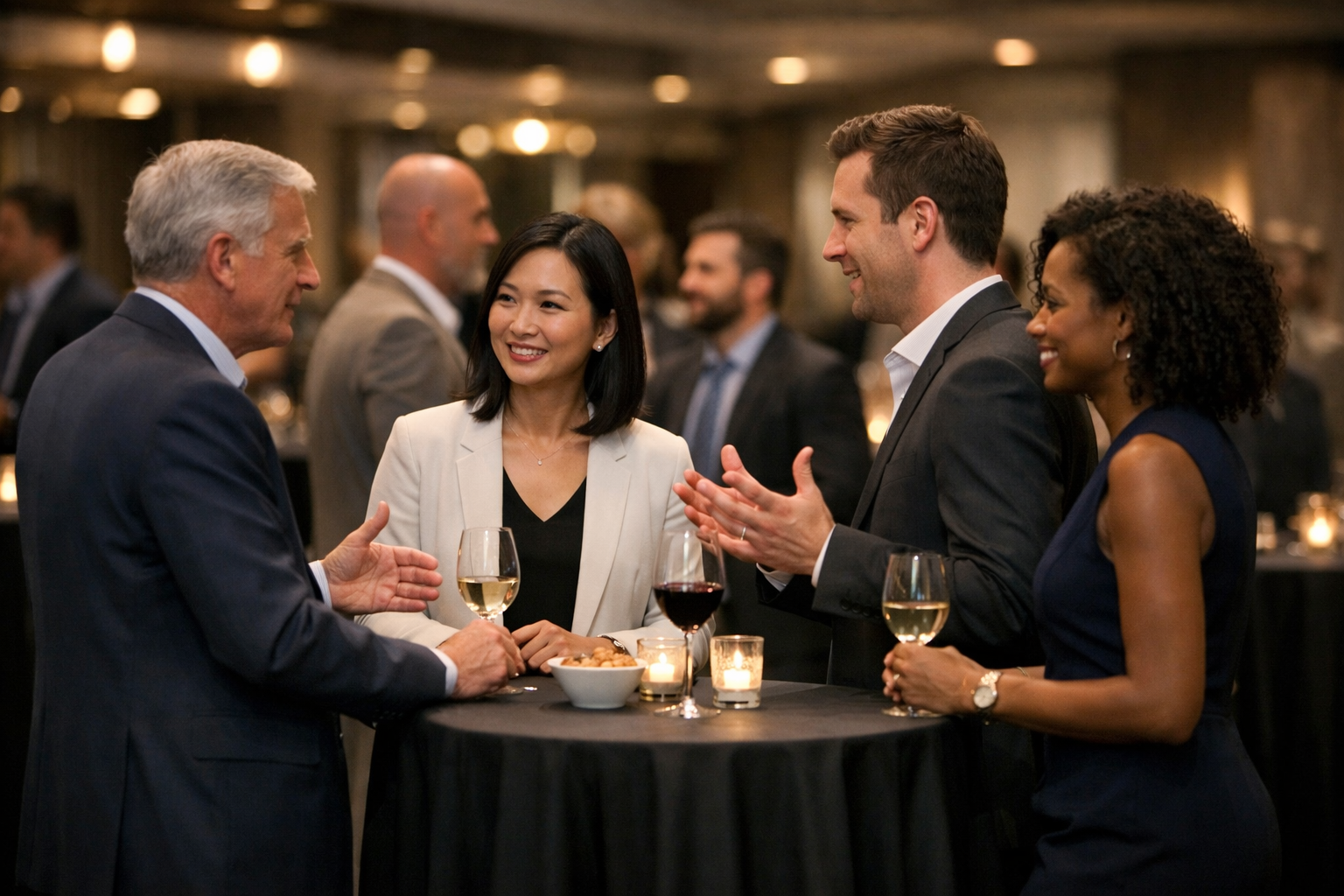 corporate networking event professional environment