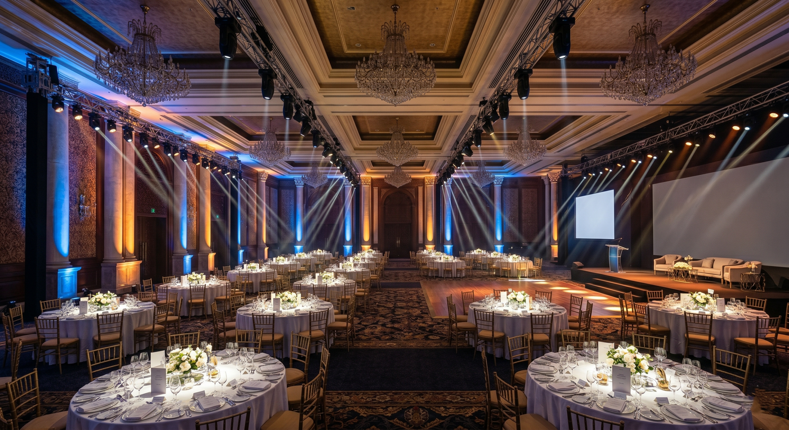 stage lighting rental Amman